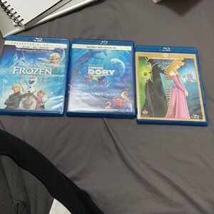 3!Disney movies blu ray + digital HD